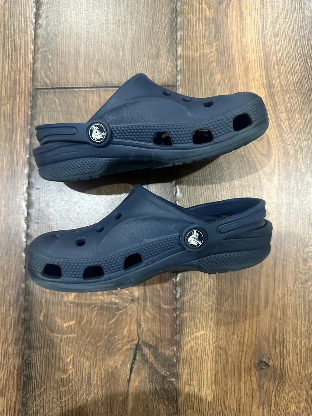 CROCS Kids Navy Blue Classic Clogs size 13